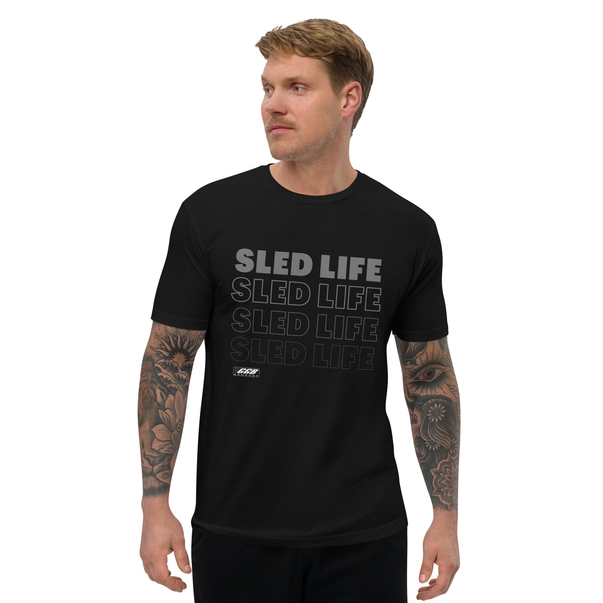 JUST RIDE SLED YOUTH T-SHIRT – 100% Cotton, Black, For Boys – Snowmobile MX ATV